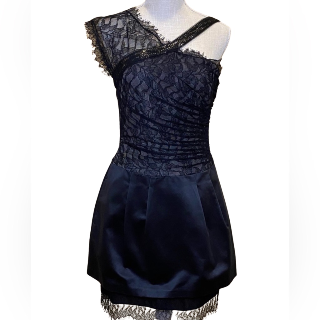 Bcbg Maxazria Black Lace Cocktail Dress